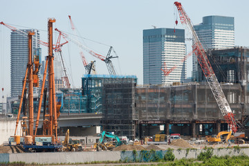 再開発中の豊洲地区