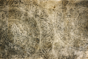 Decorative ornament on old paper