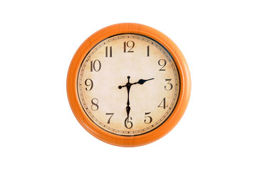 Isolated clock showing 2:30 o'clock