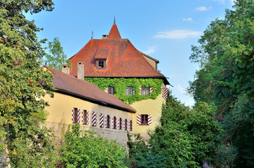Dinkelsbühl -  Stadtmauerbefestigung mit Hechtzwinger
