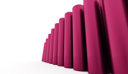 Fototapeta premium Abstract tube background rendered