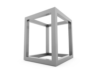 3D cube logo design icon