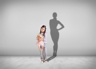 Child and the future shadow