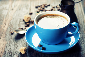Blue coffee cup