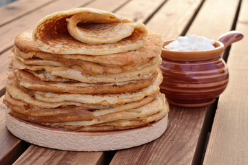  Pancakes with sour cream