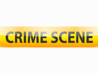 Crime scene text on yellow tapes