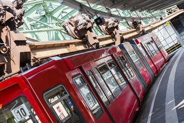 schwebebahn train in wuppertal germany © Tobias Arhelger