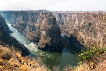 Zambezi river meander wide angle
