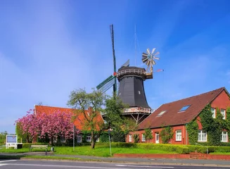 Fototapete Mühlen Esens Windmuehle - windmill Esens 01