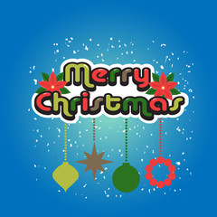 Merry Christmas Vintage design background card