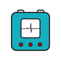 defibrillator icon linear new