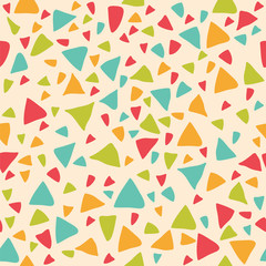 Seamless pattern with triangles. Geometric background