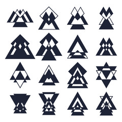 Trendy design elements. Collection of geometric shapes. Hipster