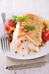 fish and vegetables