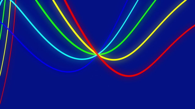 blue abstract background, wave light, loop