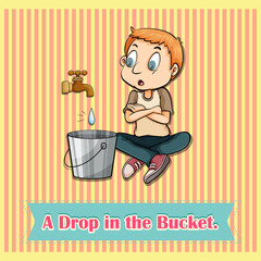 Water dropping in bucket