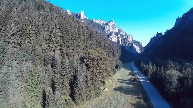 mountain range Mala Fatra hier pass Tiesnavy,Slovakia,