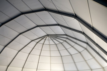 The Ceiling of the Truss Structure at the Construction site