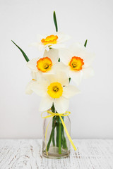 daffodils in a vase