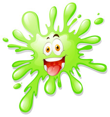 Happy looking green splash.