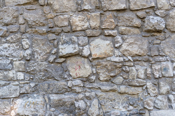 background old stone wall