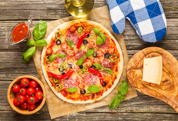 Delicious home made pizza