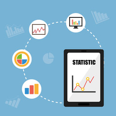 Fototapeta premium Business statistics design.