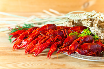 boiled crayfish