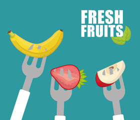 Fruits digital design.