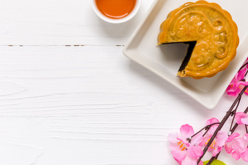 Chinese Cake / Chinese Cake Background / Traditional Chinese Cake for Tea