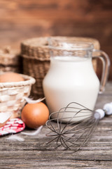Fresh organic eggs