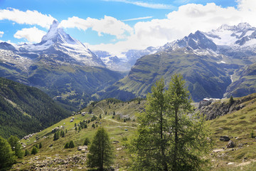 Fototapeta na wymiar Matterhorn, Alps, Switzerland