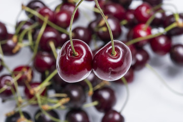 Cherries closeup shot
