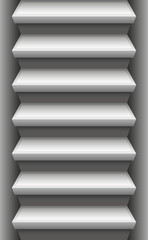 Stone stair - endlessly expendable upwards and downwards. Vector illustration.