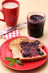Blackberry Jam on Toast
