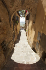 Old town of Montepulciano in Tuscany