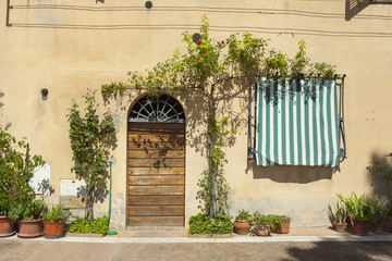 Old town of Montepulciano in Tuscany