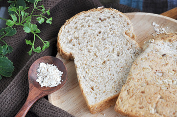 close up wheat bread