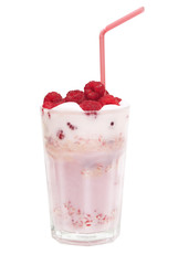 Milkshake with Raspberries