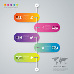 Infographic design template and marketing icons.