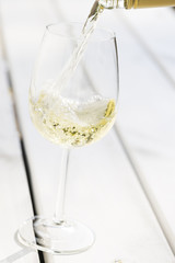 Weißwein Weinglas