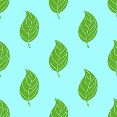 seamless pattern with leaf