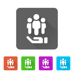 App Icon Long Shadow - 5 Colors