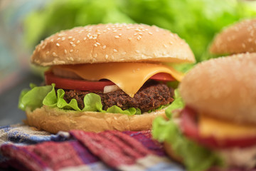 home made burgers