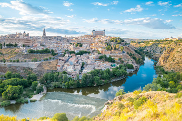Fototapeta na wymiar Toledo cityscape. Toledo is capital of province of Toledo (70 km