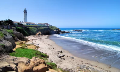 Wall murals Coast Pigeon Point / Pigeon Point Lighthouse south of San Francisco California