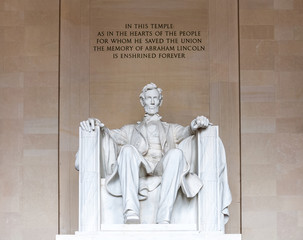 Abraham Lincoln monument in Washington, DC