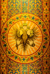 State symbols of Russia's, emblem of the double-headed eagle.