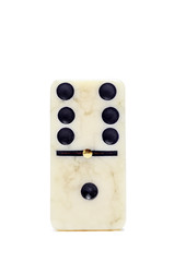 One tile dominoes isolated on white background