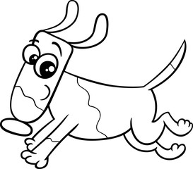 running dog coloring book